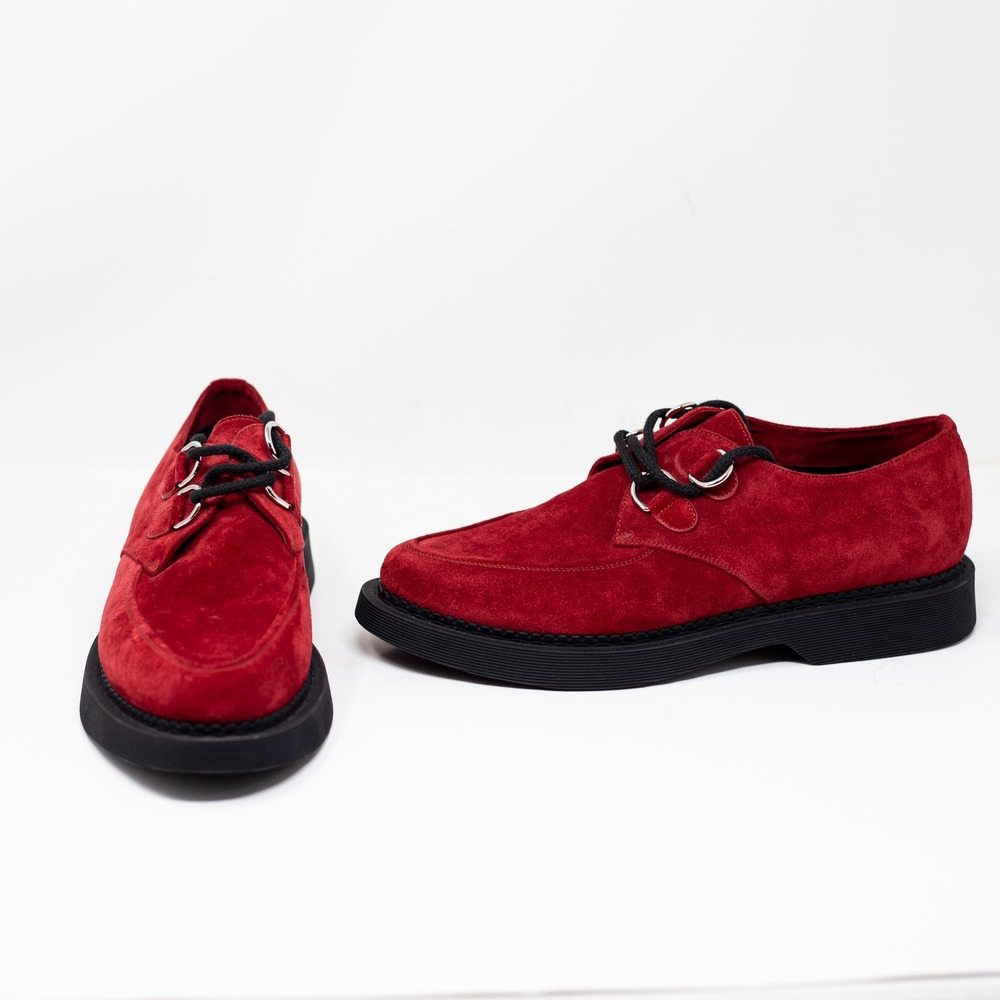 NEW Saint Laurent Teddy 10 Derby Genuine Suede Leather Lace Up Loafers Shoes 9